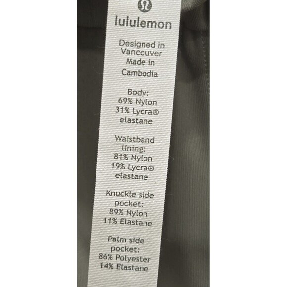 Lululemon Keep Moving Pant Women's 6 Green High Rise Crop Elastic Waist - Picture 5 of 6